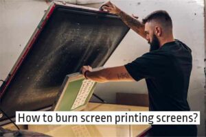 How to burn screen printing screens
