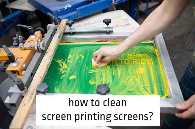 clean screen printing screens
